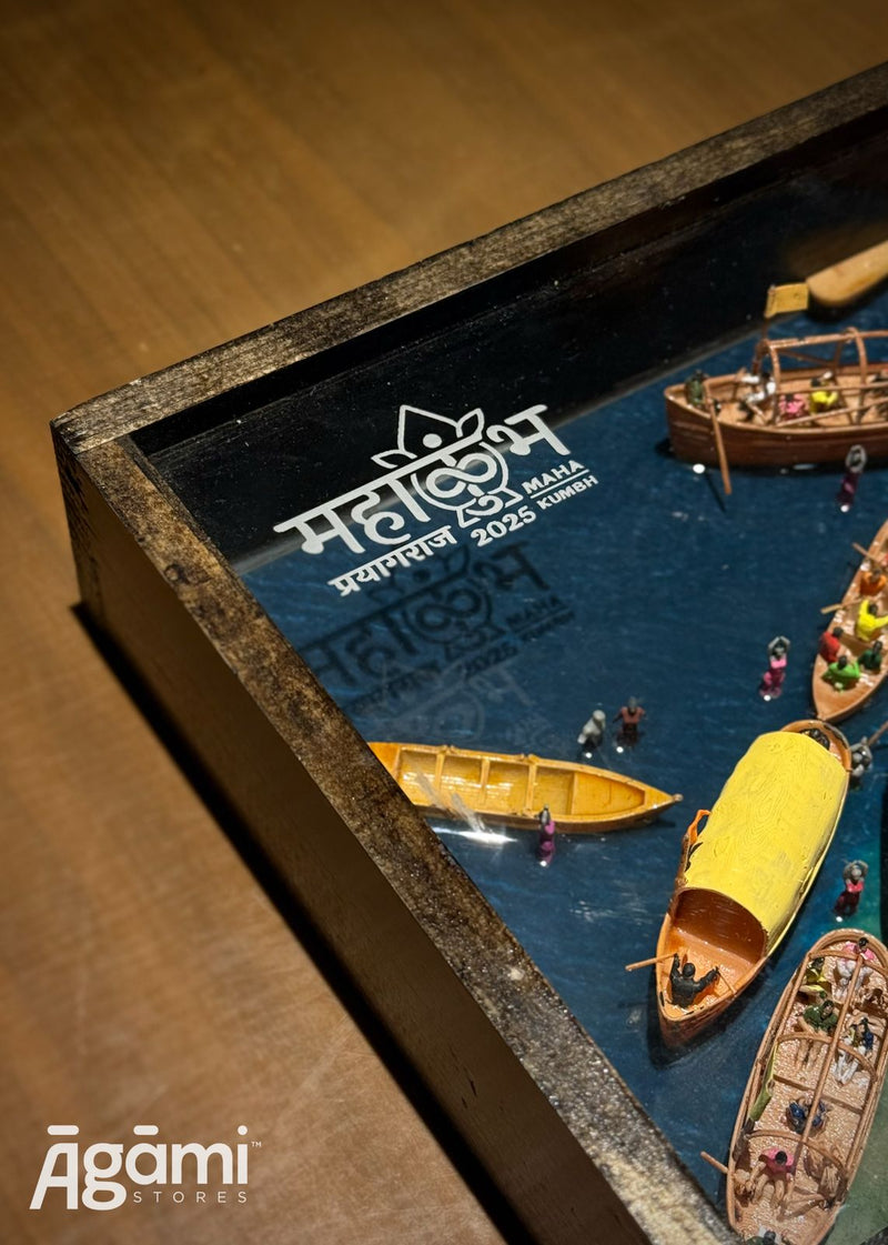 Miniature Mahakumbh 2025 – Resin Showpiece (Limited Edition #001 - #144)