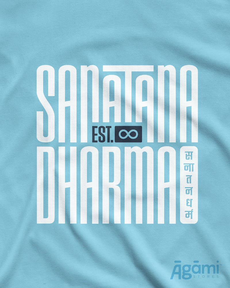 Sanātana Dharma Tshirt - Aqua