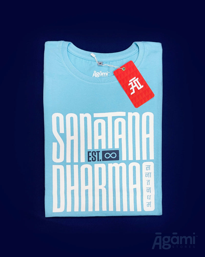 Sanātana Dharma Tshirt - Aqua