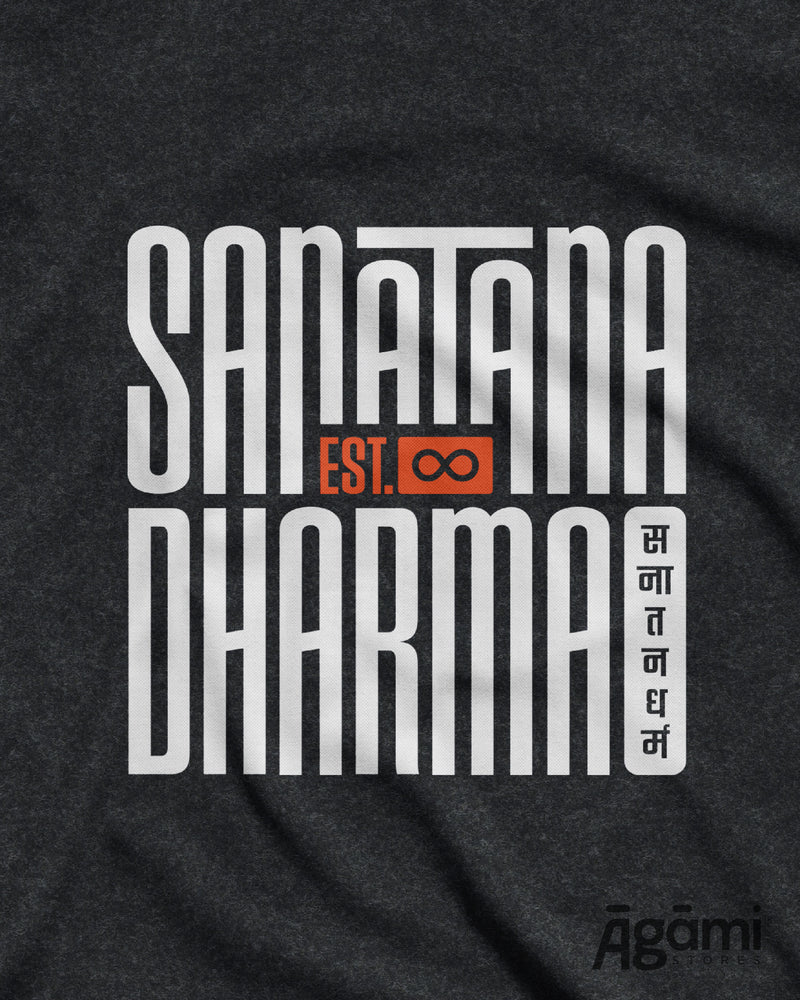 Sanātana Dharma Tshirt - Dark Grey