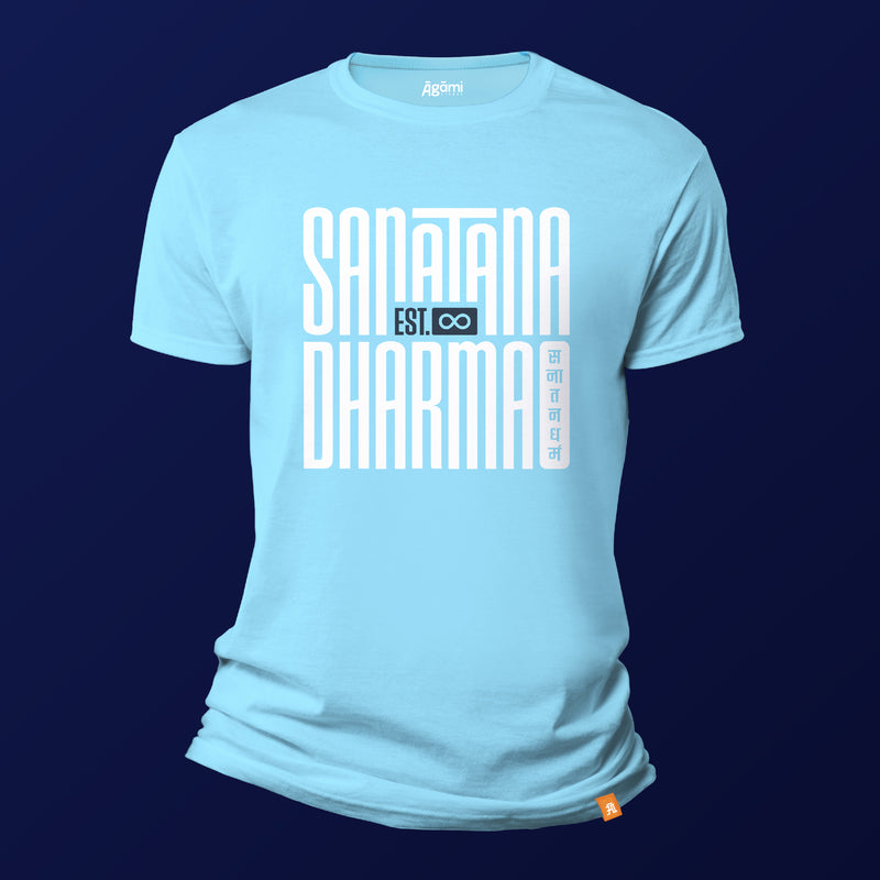 Sanātana Dharma Tshirt - Aqua