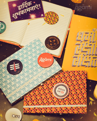 Festive Combo 3 | Journal + 3 Pin Badges