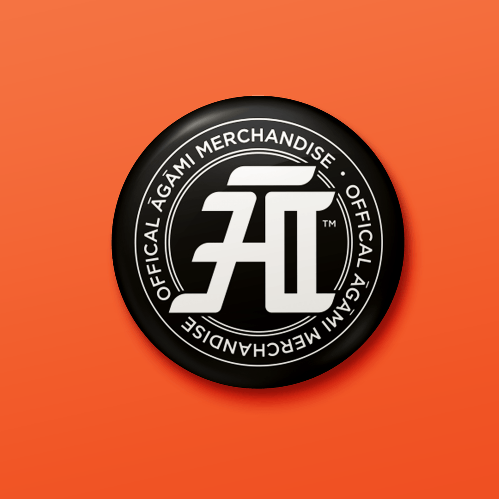Official Āgāmi Merchandise | Pin Badge + Magnet