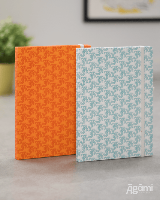 Om Pattern | Aqua Blue - Āgāmi