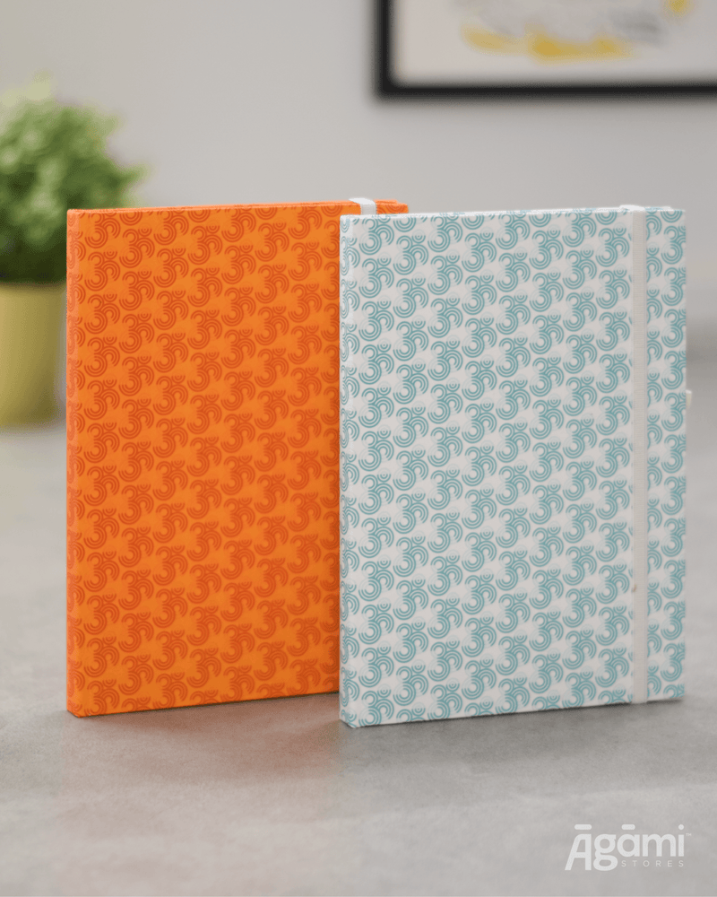 Om Pattern | Aqua Blue - Āgāmi