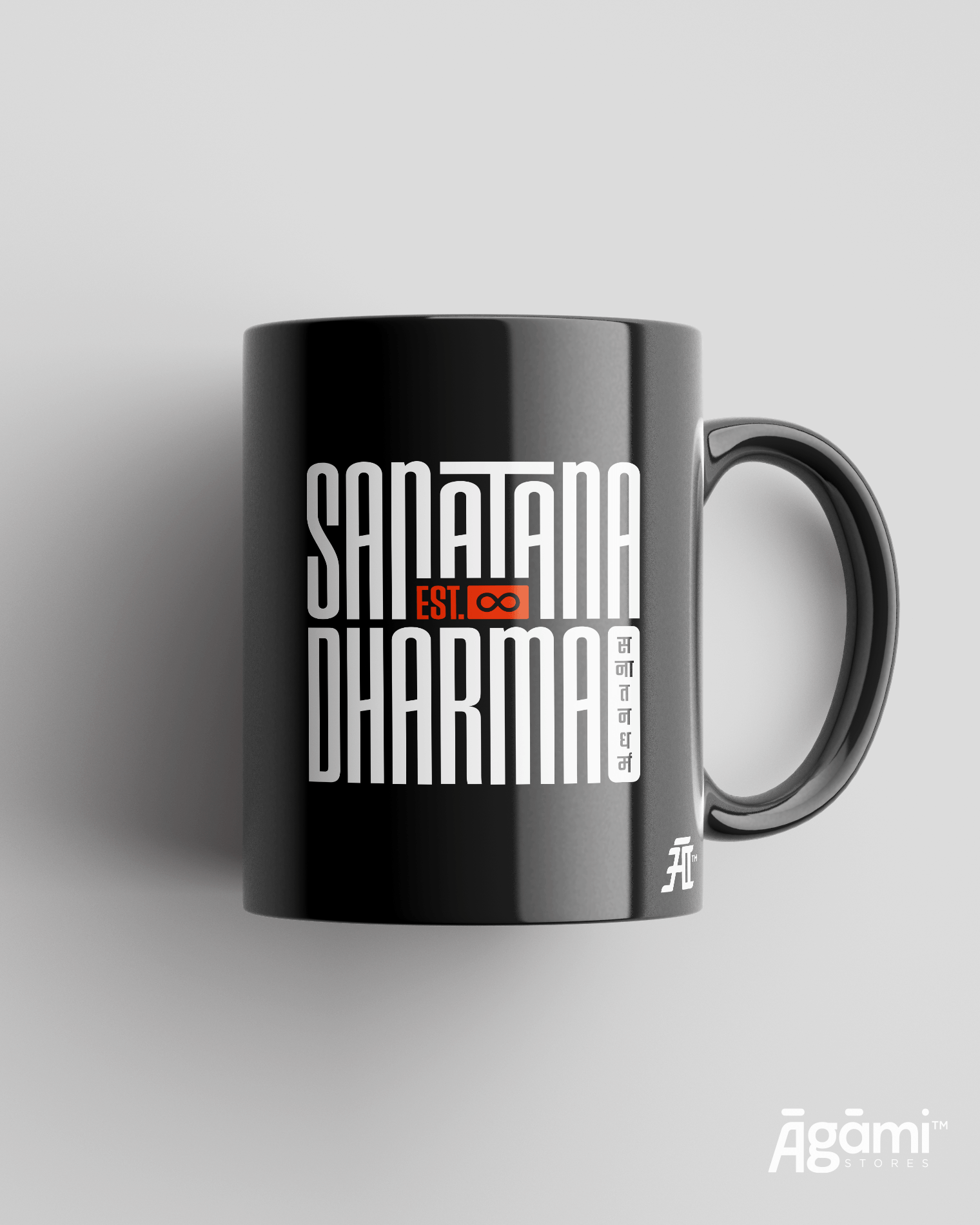 Sanātana Dharma | Black - Mug - Āgāmi