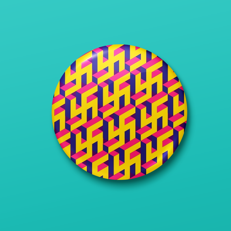Swastika | Pin Badge + Magnet
